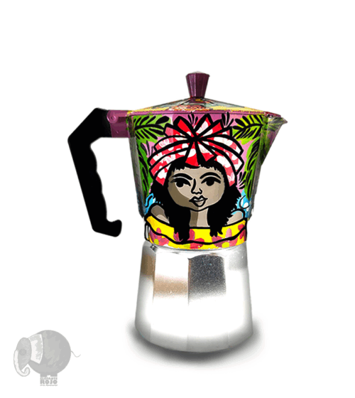 Cafetera de Pareja de Raizales.