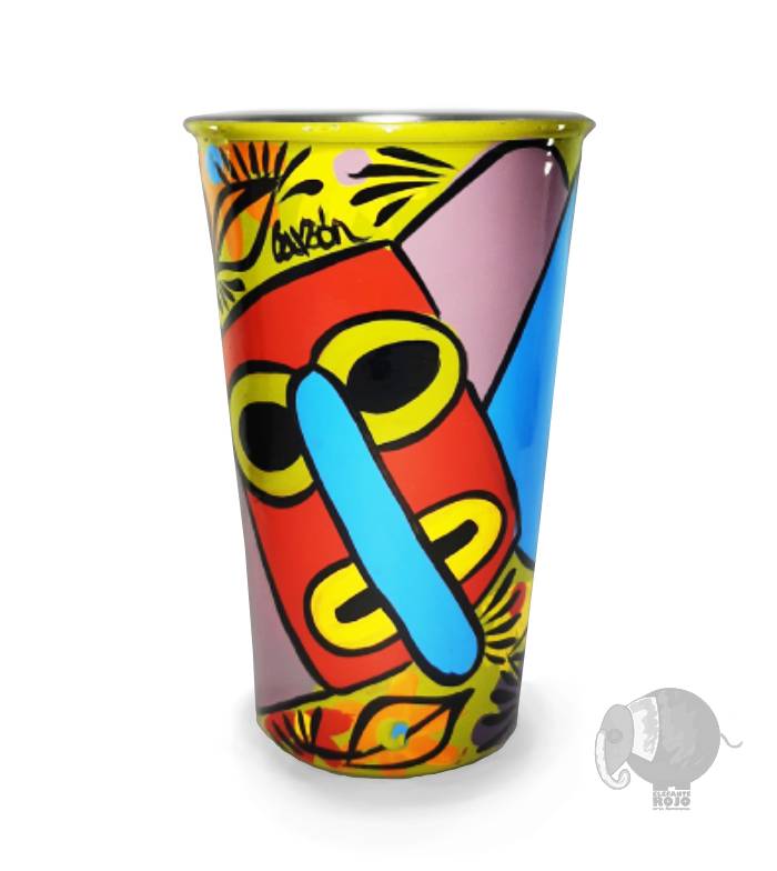 Vaso de Mascaras de Marimonda Carnaval de Barranquilla. - Image 3