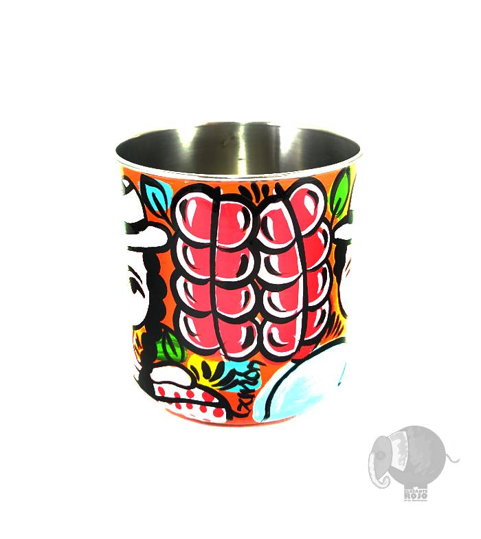 Taza o Pocillo de Campesinos Cafeteros Paisas con racimos de café. - Image 2
