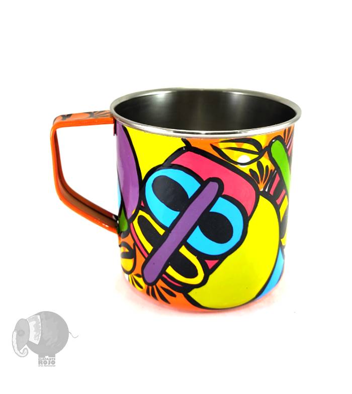 Taza o Pocillo de Mascaras de Marimonda Carnaval de Barranquilla.