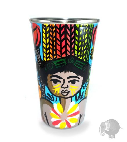 Vaso de Indígenas Emberá.