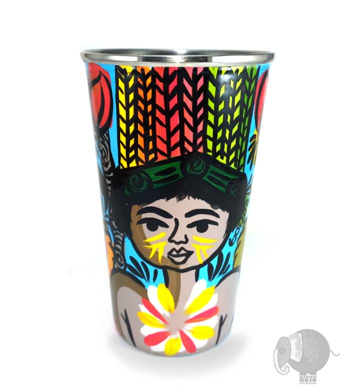 Vaso de Indígenas Emberá.