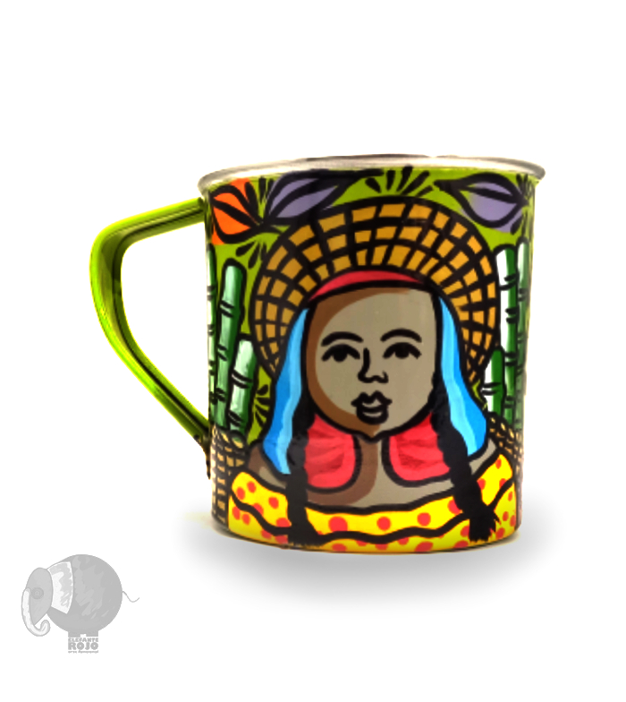 Taza o Pocillo de Campesinos ingenio azucarero.