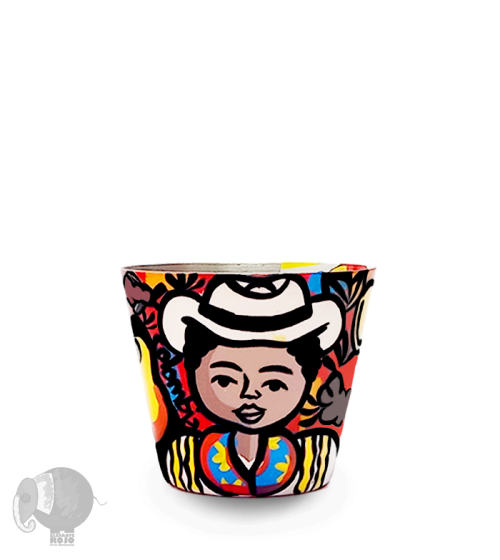 Mud Cup and Plate Palenquera and Vallenato