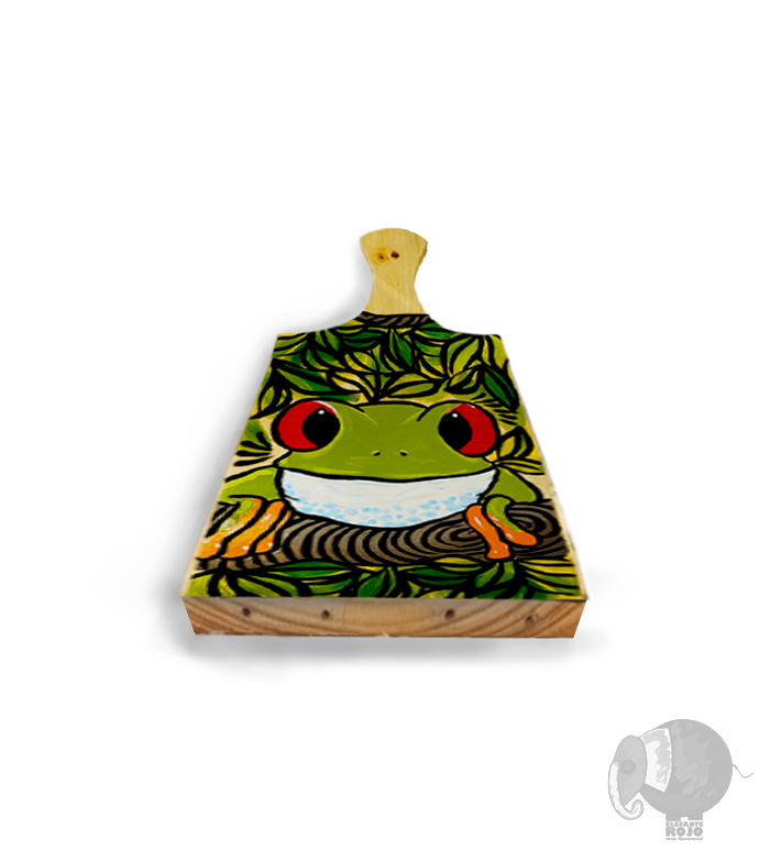 Tabla para picar de Fauna Colombiana (Rana). - Image 2