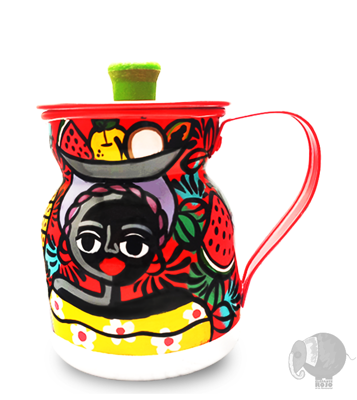 Olleta Chocolatera de Palenqueras con palangana, Afrocolombiana. - Image 3
