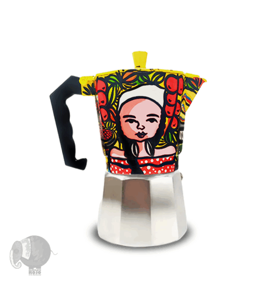 Cafetera de Campesinos Cafeteros paisas y Jeepao.